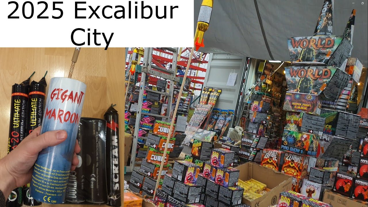 Petárda Csehországból! 2025 Excalibur City Vásárlás┃Böller Kaufen in Excalibur City