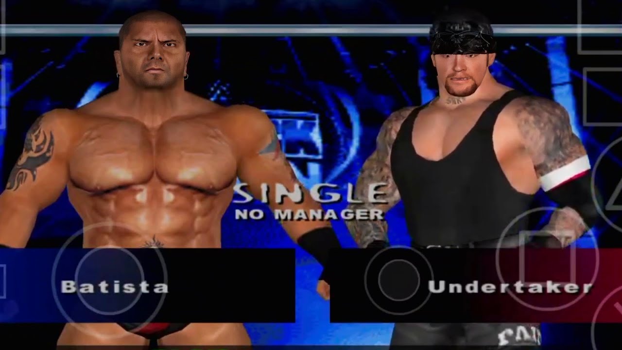 Batista vs undertaker/ SmackDownpain ALL STAR MOD/ aethersx2 mobile 