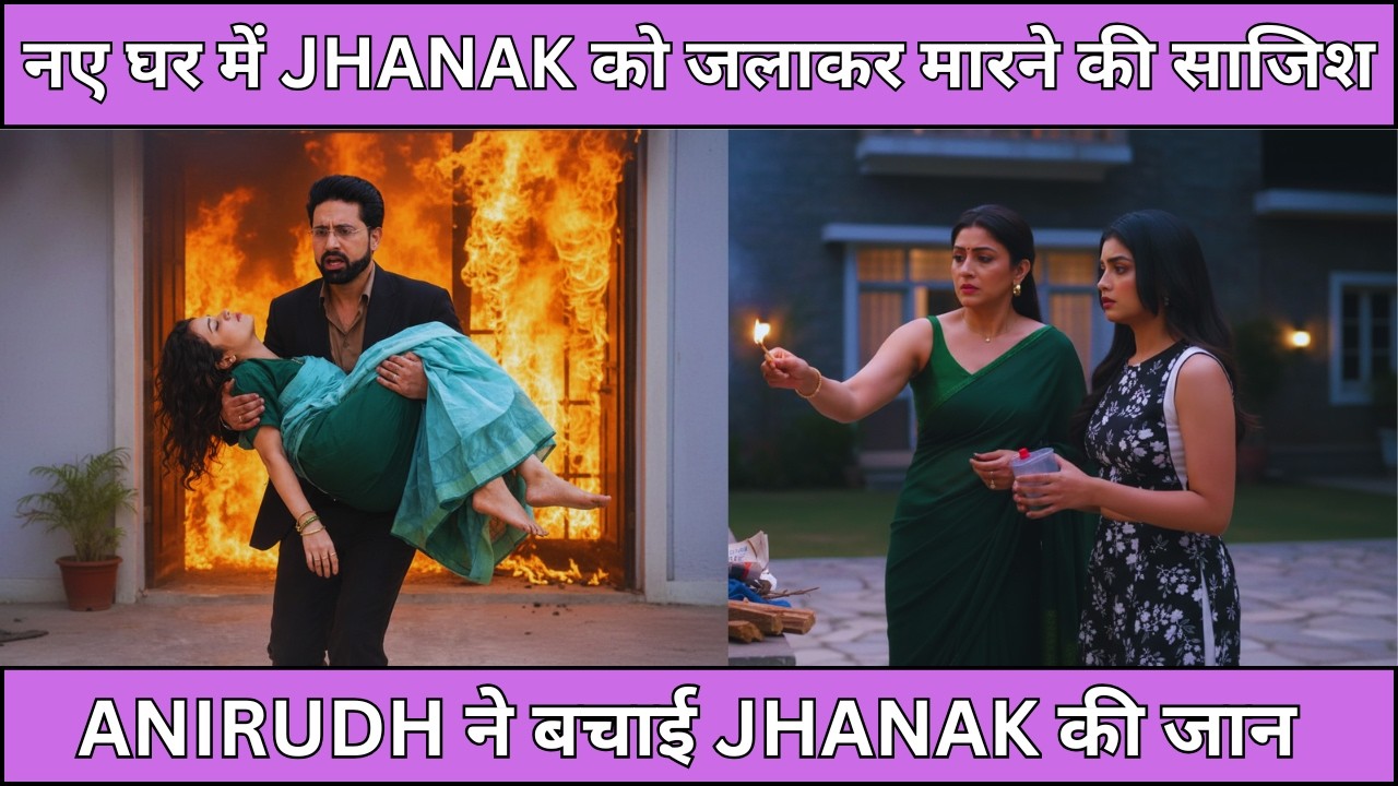 JHANAK UPCOMING TWIST नए घर में JHANAK को जलाकर मारने की साजिश  ANIRUDH ने बचाई JHANAK की जान