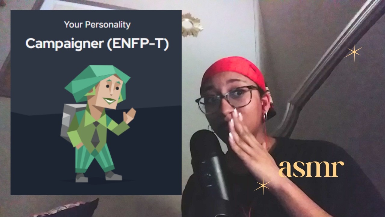 asmr reading my personality test results (ENFP-T)🔮💫