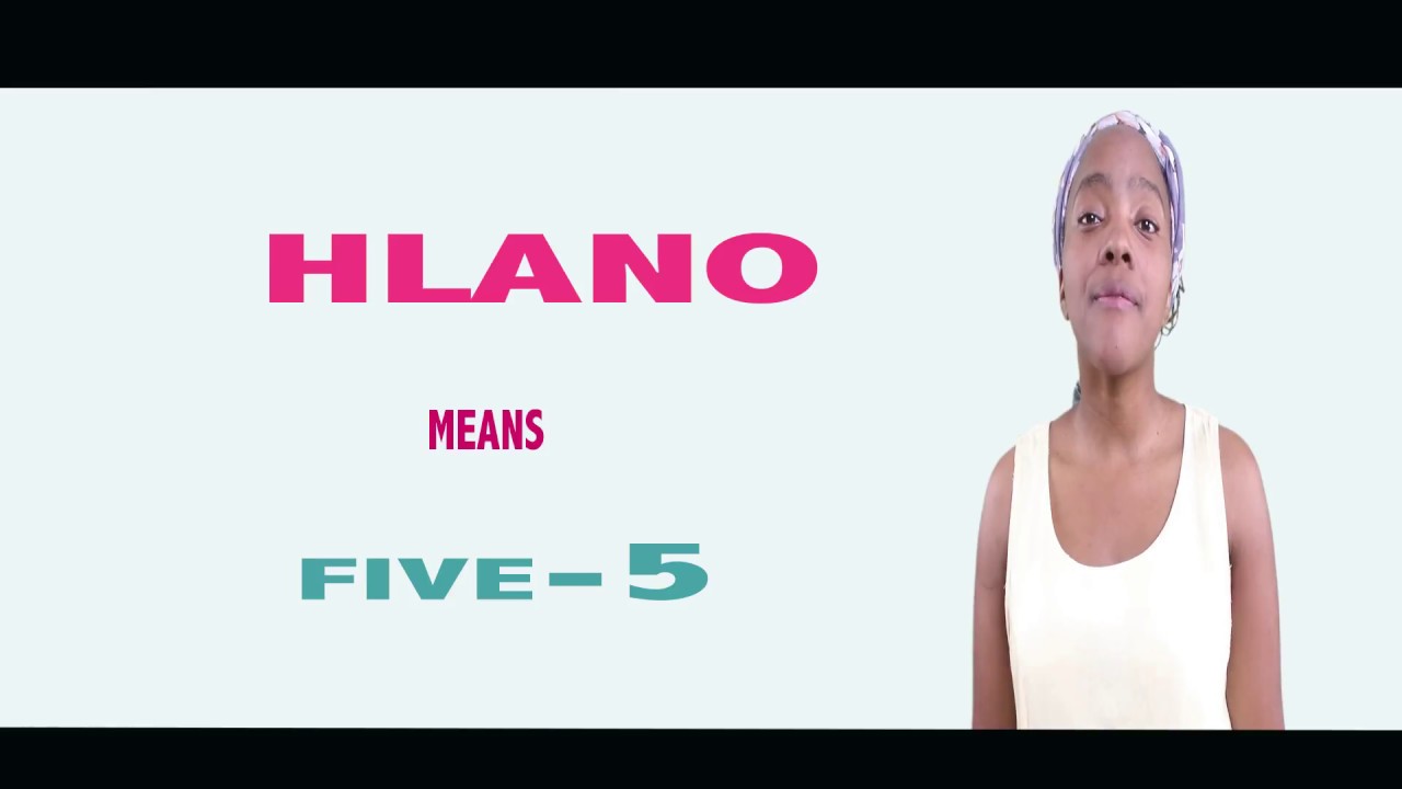 LEARN TO COUNT IN SOTHO