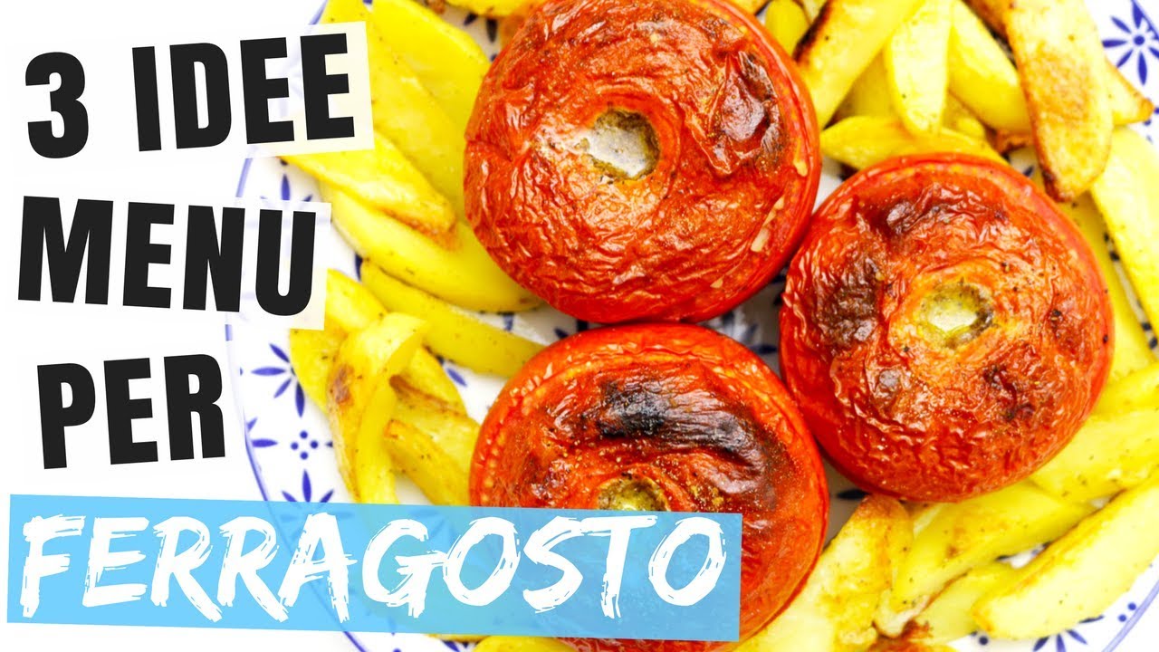 MENU DI FERRAGOSTO 2017 RICETTE: COCKTAIL AL COCOMERO, BRUSCHETTE ESTIVE E POMODORI CON IL RISO ☀️