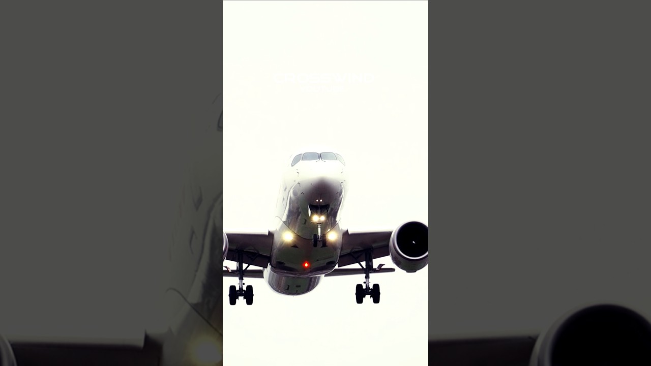 Sturm Benjamin Rainy Crosswind Landing Runway 28 Zurich Airport 23.10.2025
