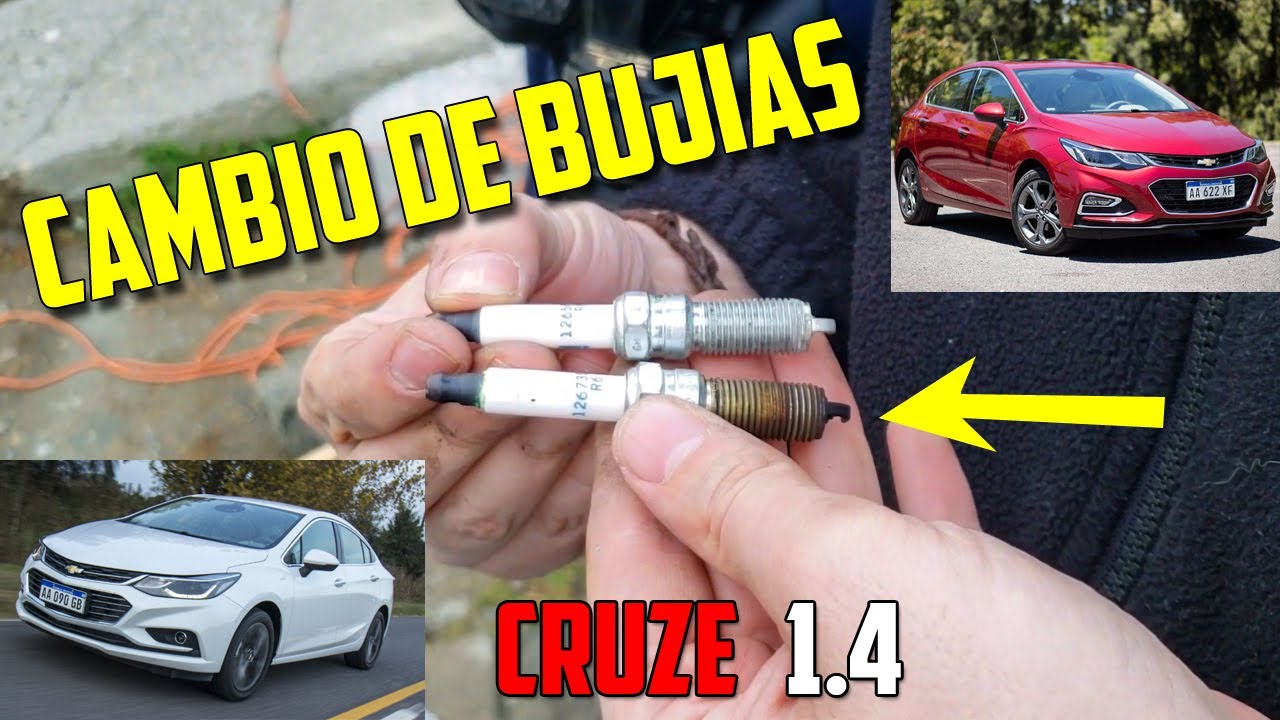 Cambio de bujías Chevrolet Cruze 1.4T 2017 - PGF