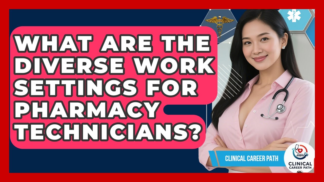 What Are The Diverse Work Settings For Pharmacy Technicians? - Clinical Career Path