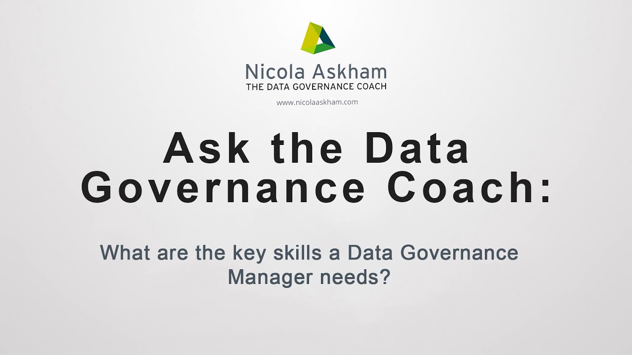 What are the key skills a Data Governance Manager needs?