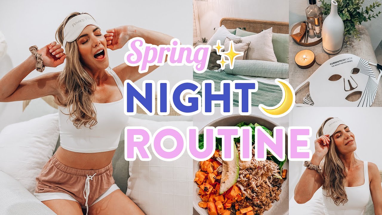 6pm Spring Night Routine | productive habits + EASY dinner recipe