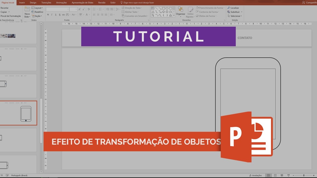 Efeito de transformação no PowerPoint (Morph Transition) - PowerPoint Tutorial