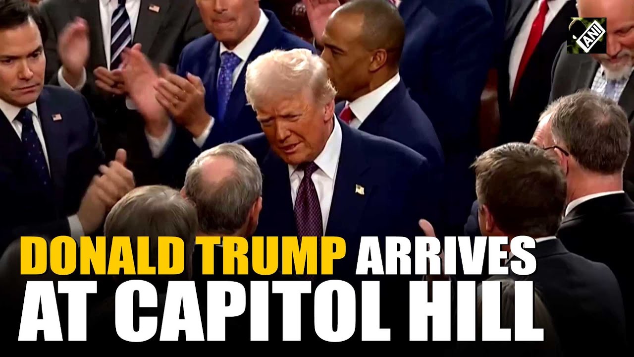 “Mr Speaker, President of the United States…” Donald Trump arrives in Congress