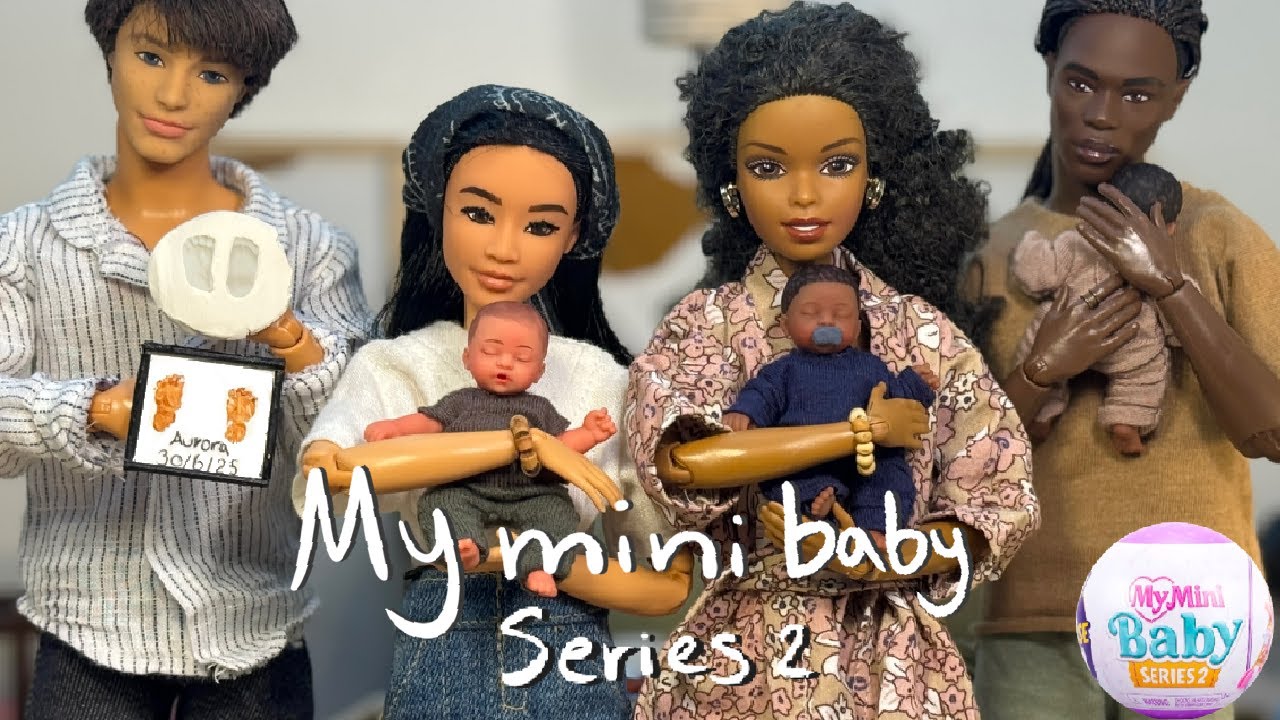 Barbie - Zuru My Mini Baby Series 2 EASY DIY surprise ball Unboxing Aesthetic Ken & Barbie Role play