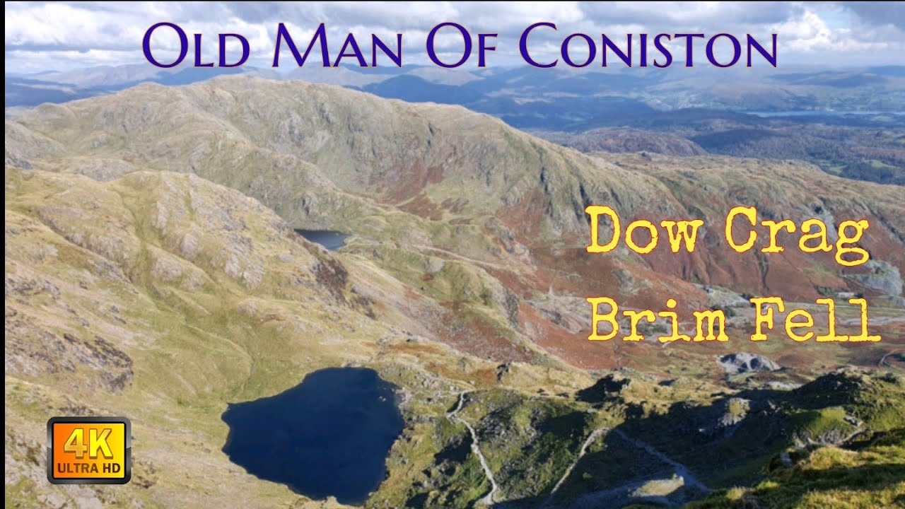 Old Man Of Coniston Via Dow Crag, Brim Fell, The Lake District October 2020