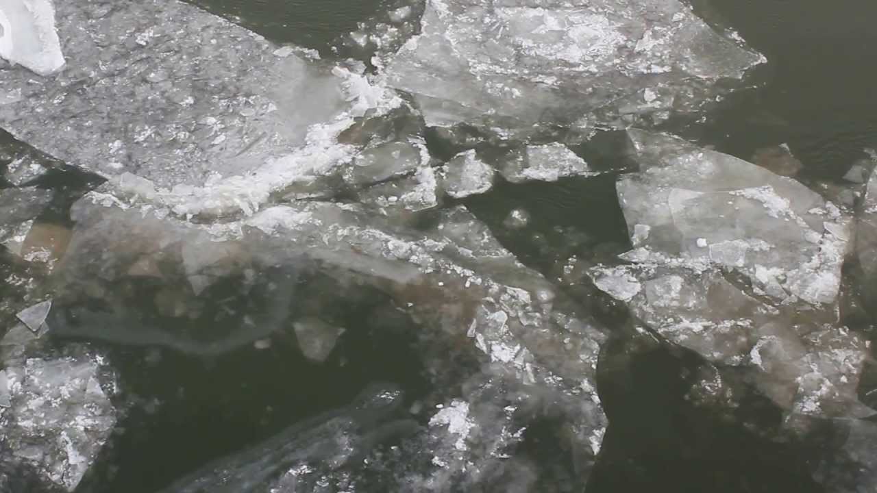 Ice Blocks Breaking