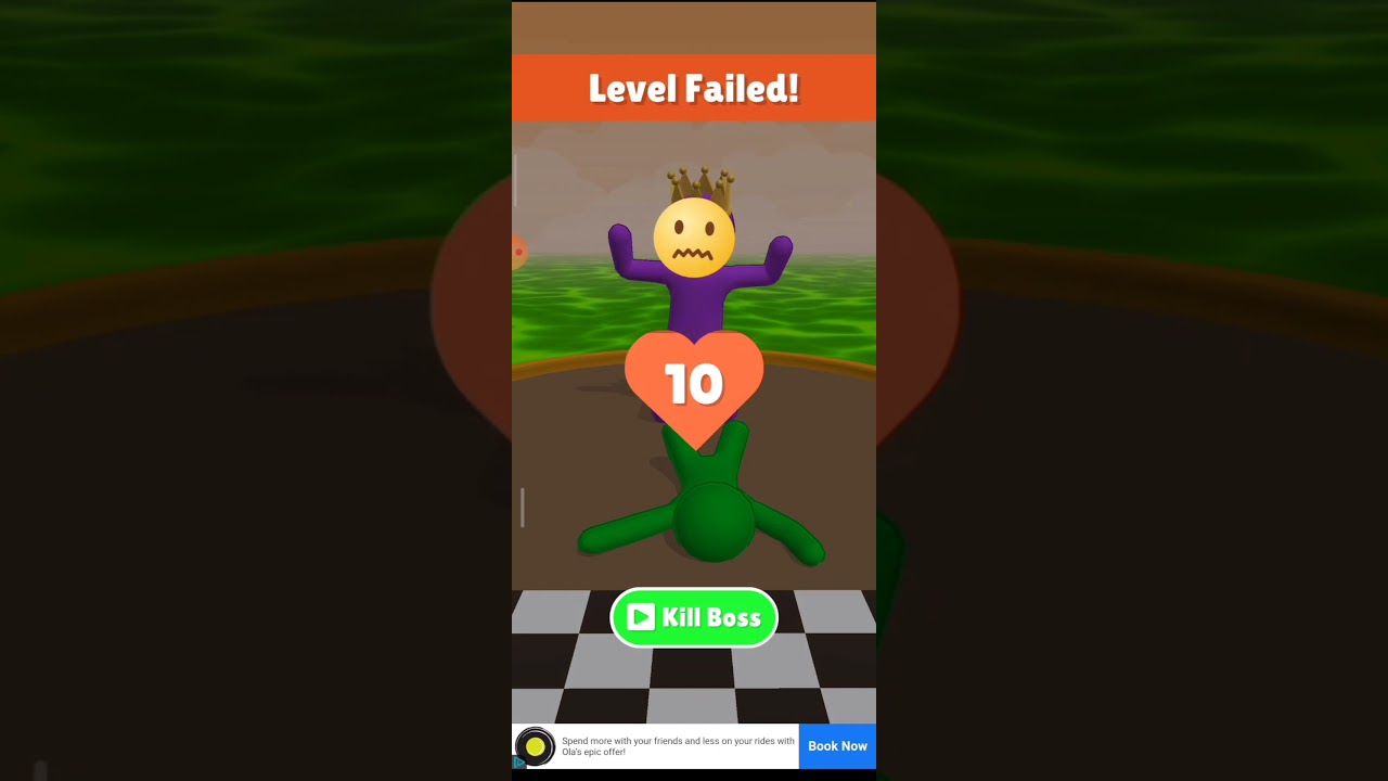 giant rush level 13 failed😟 then revive and complete the level🥳