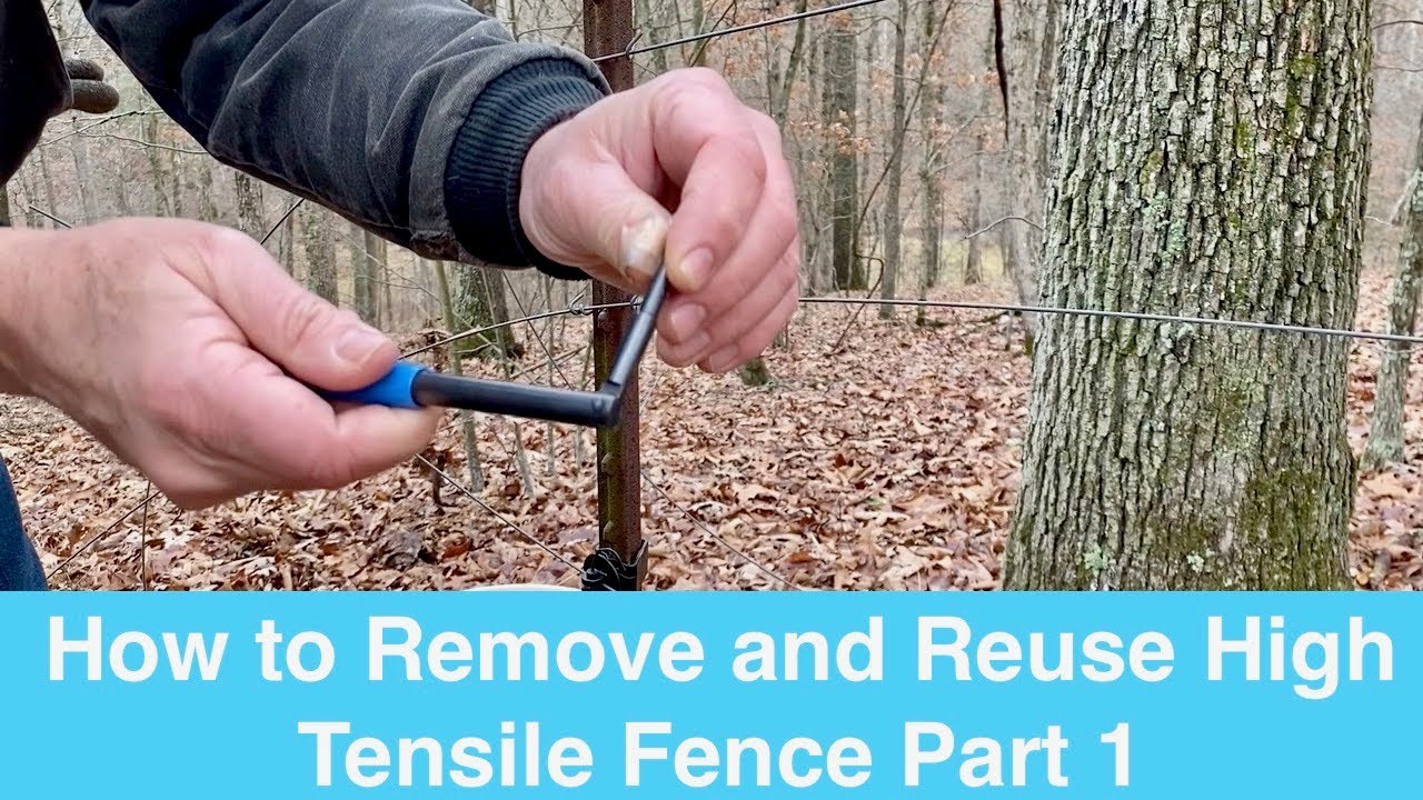 How to Remove and Reuse High Tensile Fence Part 1