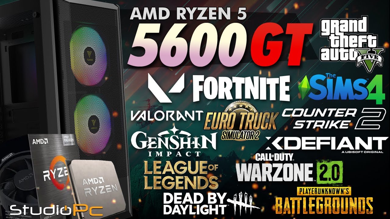 ИГРАЕМ БОЛЕЕ ЧЕМ В 14 ИГР НА ДЕШЕВОМ ПК С AMD RYZEN 5600GT