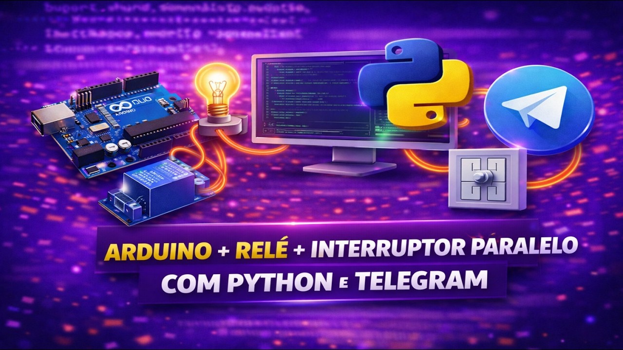Automação Residencial #6 – Interruptor Paralelo com Relé usando Arduino, Python e Telegram