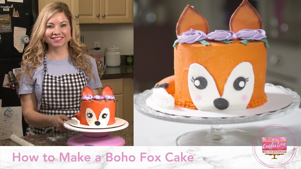 How to Make a Boho Fox Cake