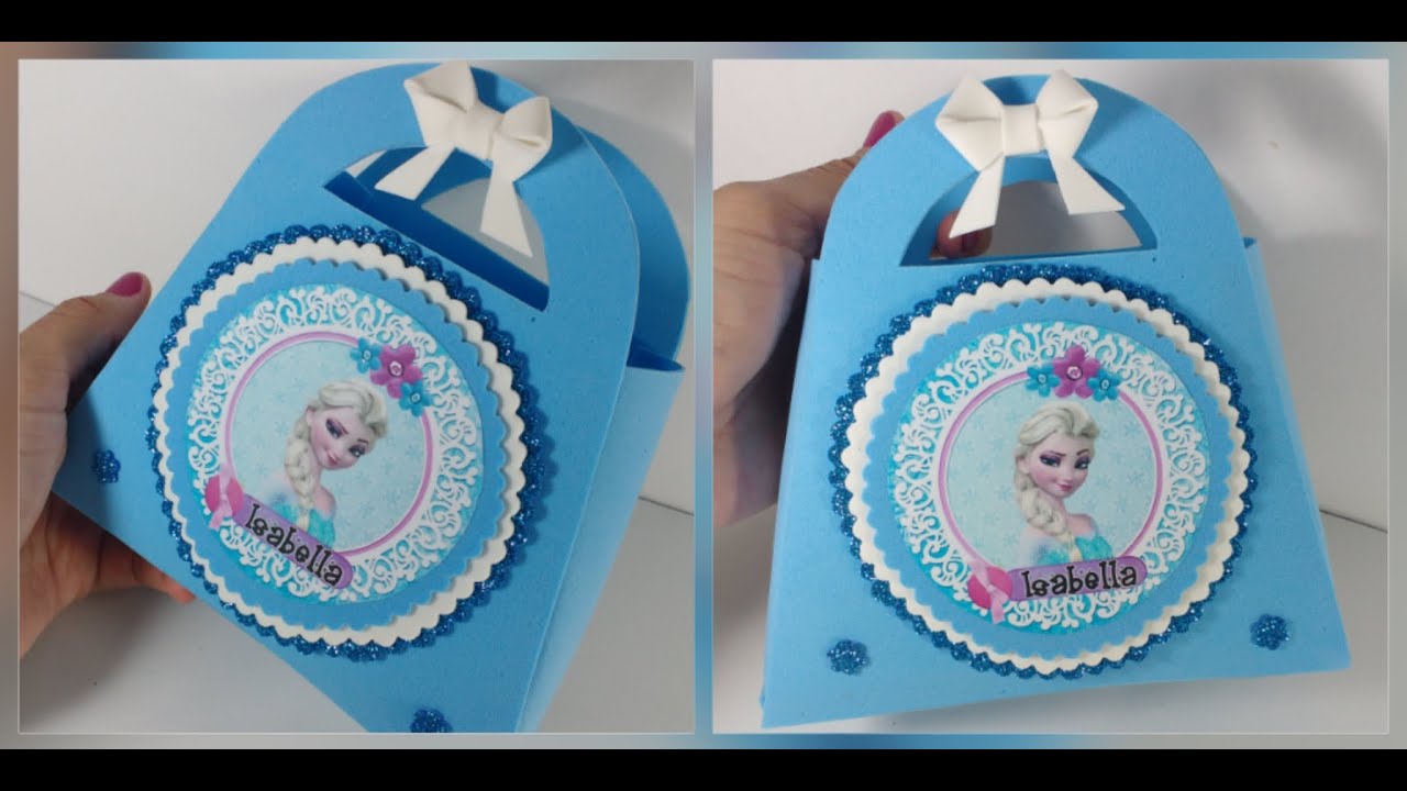 Sacolinha de EVA / Lembrancinha de Festa Infantil / Frozen 🌟