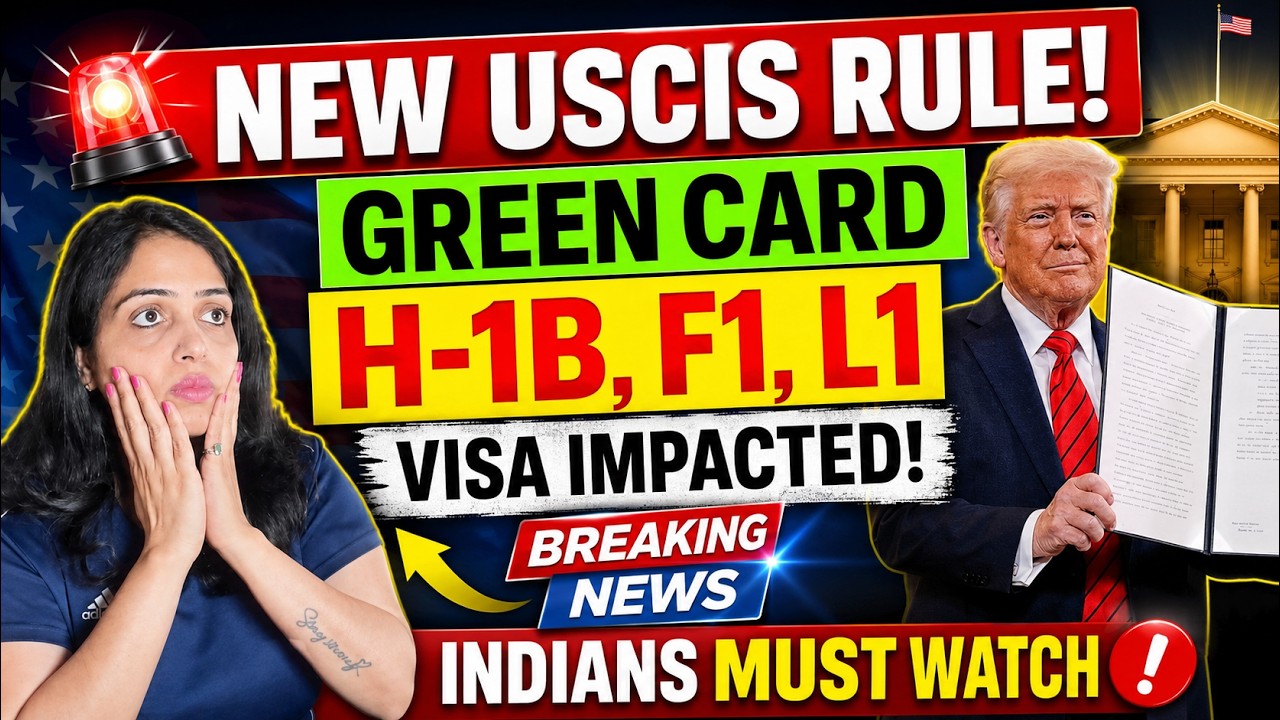 H1B, F1, L1 & Green Card Holders Impacted | NEW USCIS Immigration Update for Indians in USA