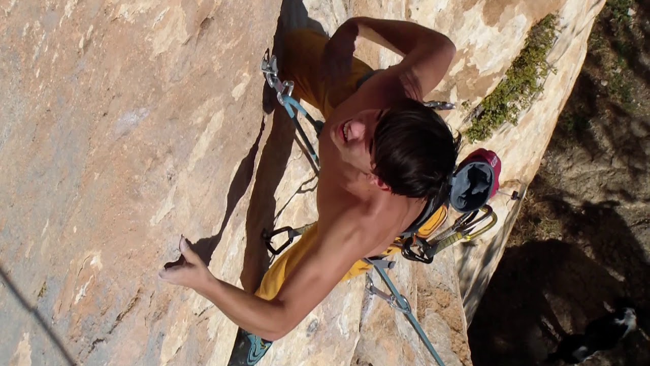 Falesia di Roccamorice - Videa 7b+ arrampicata