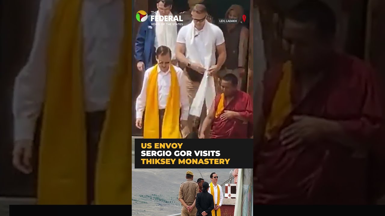 US Ambassador Sergio Gor visits Thiksey Monastery in Ladakh | #shorts