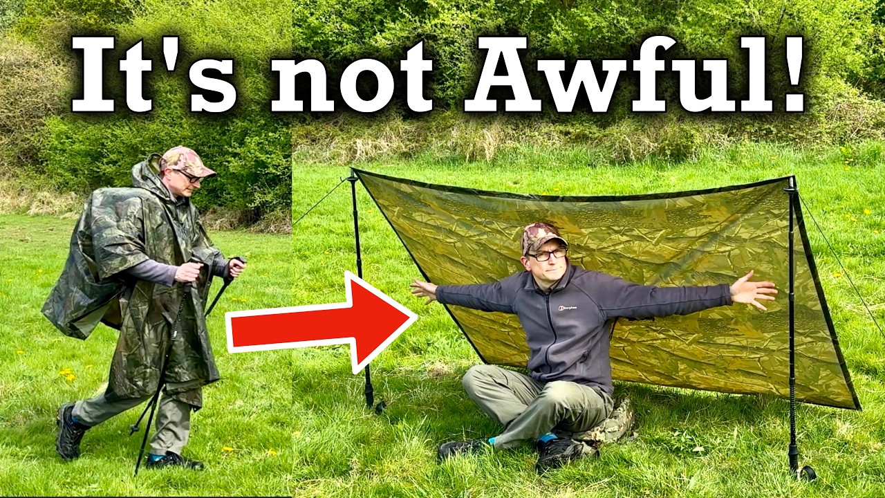 Super Cheap Poncho Wearable Tarp Shelter Review