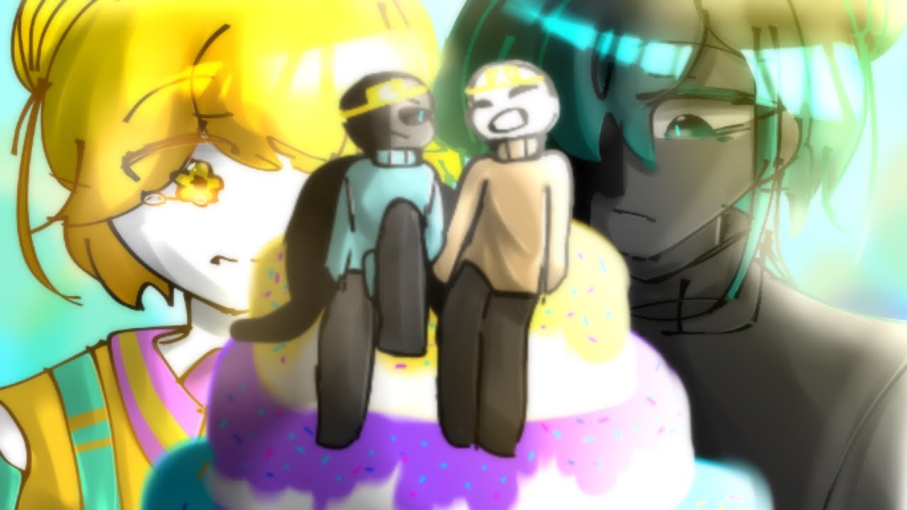 Dreamtale brothers b-day||Ft. Sanses••(cringe, lazy, shine)•Killermare,Cream