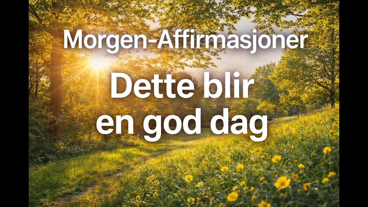 Morgenaffirmasjoner – Dette blir en god dag | Start dagen med positiv retning