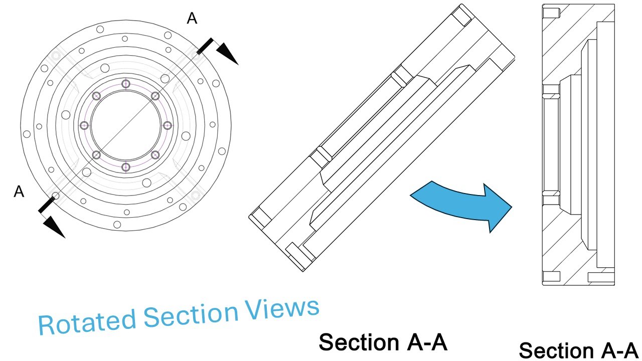'Rotating' a Section View in Alibre
