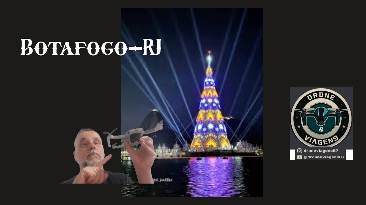 Árvore de Natal com chuva e tudo!