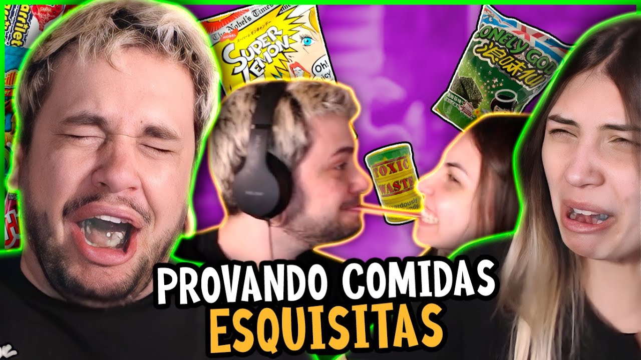 PROVANDO COMIDAS ESQUISITAS (Bruninho)