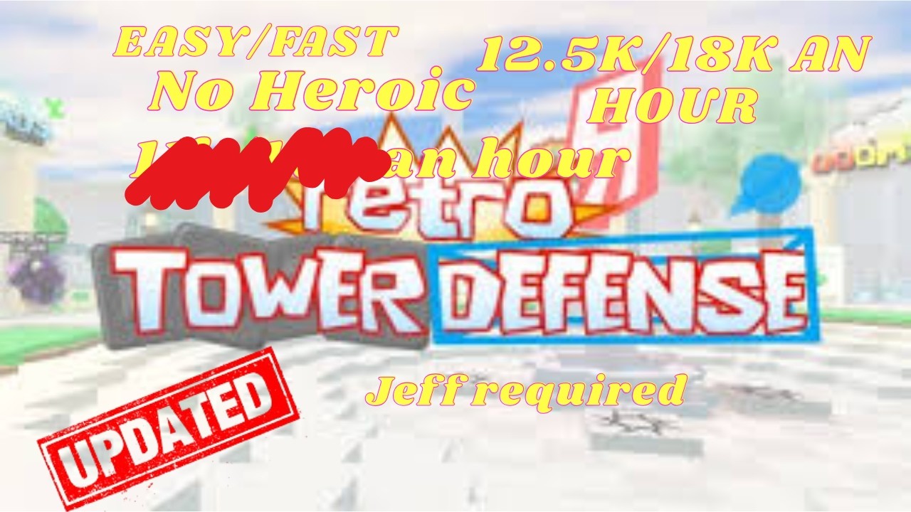 Retro tower defense BEST TIX GRIND 18k/ Hour (Updated , Jeff required)