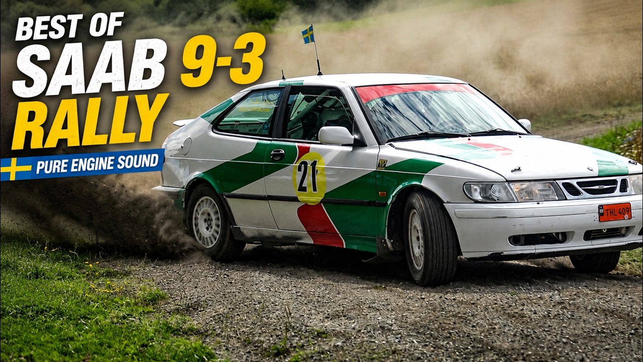 BEST OF SAAB 9-3 RALLY | Pure Engine Sound