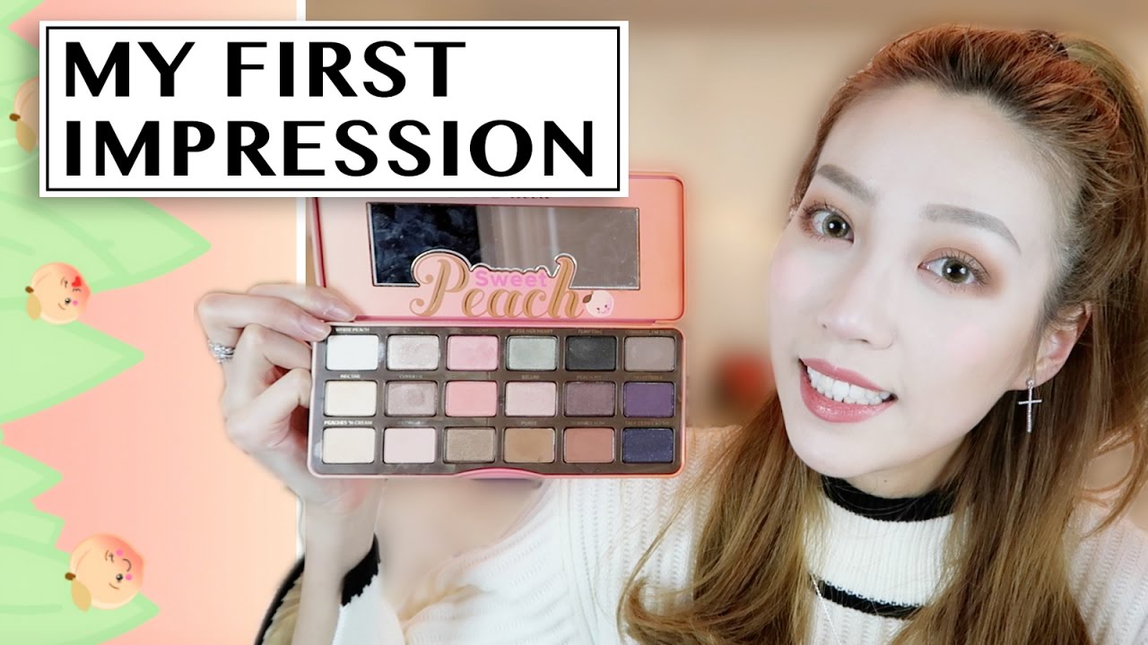 【第一印象 l TOO FACED 桃子盘眼影】FIRST IMPRESSION -TOO FACED SWEET PEACH palette