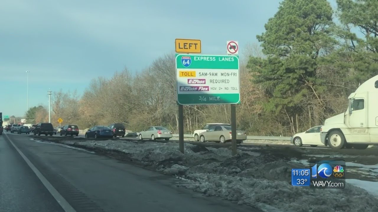 Tolling begins Wednesday on I-64 express lanes in Norfolk
