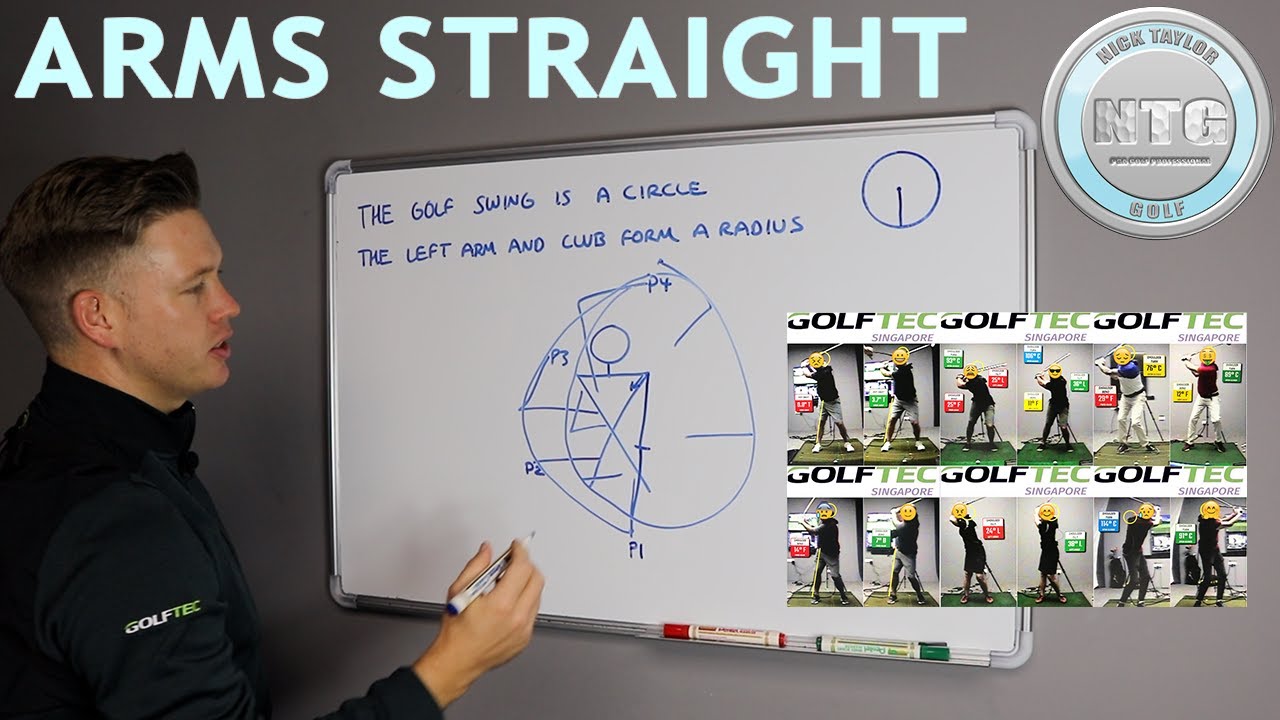 Arms straight | Golf Tips | Lesson 124
