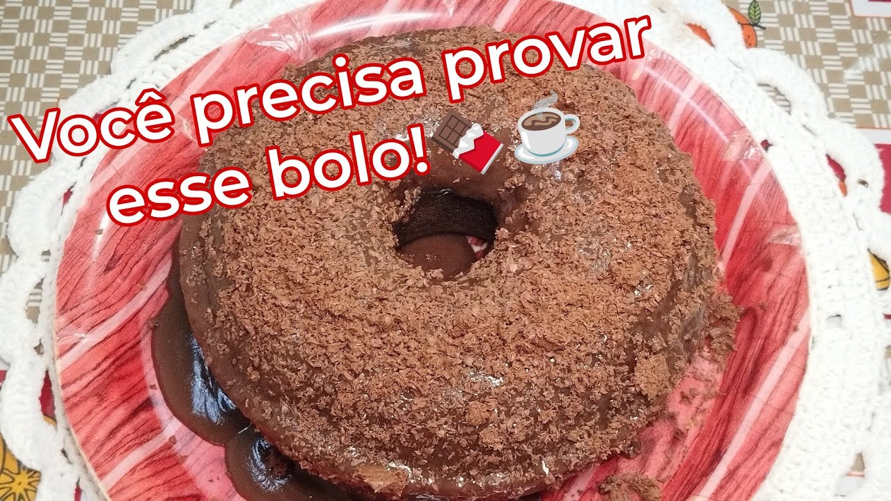Bolo de Chocolate com Café: sabor intenso, fofinho e muito fácil de fazer! 🍫☕
