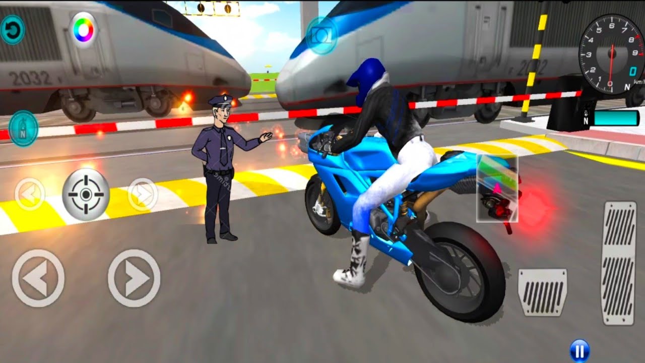 New Power Suv Mercedes Bullet Train vs Motor Bike Gass Station - 3D Driving Class - Android Gameplay