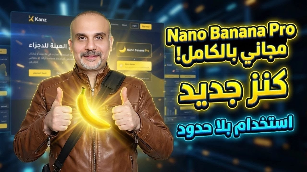 كنز جديد يتيح لك استخدام نانو بنانا برو مجانا بدون حدود 🚀 Nano Banana Pro