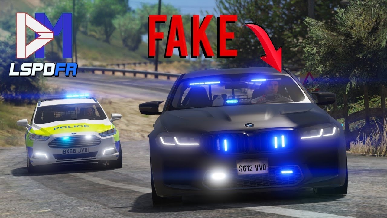 FAKE COP runs from REAL COPS! | Local Policing Team (GTA5 UK Police Mod - LSPDFR) #55