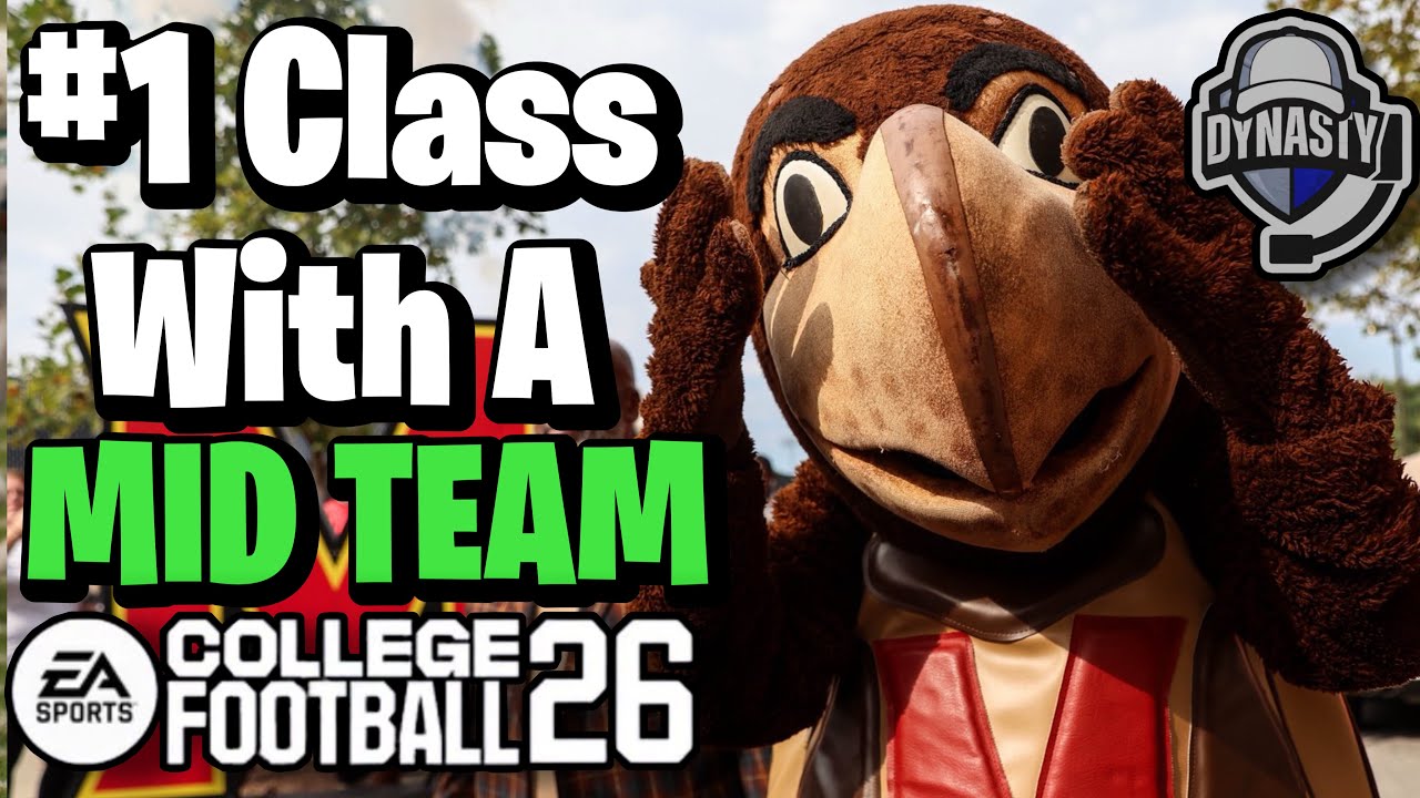 Step by Step How to Sign #1 Recruiting Class as A MID Team Dynasty CFB26