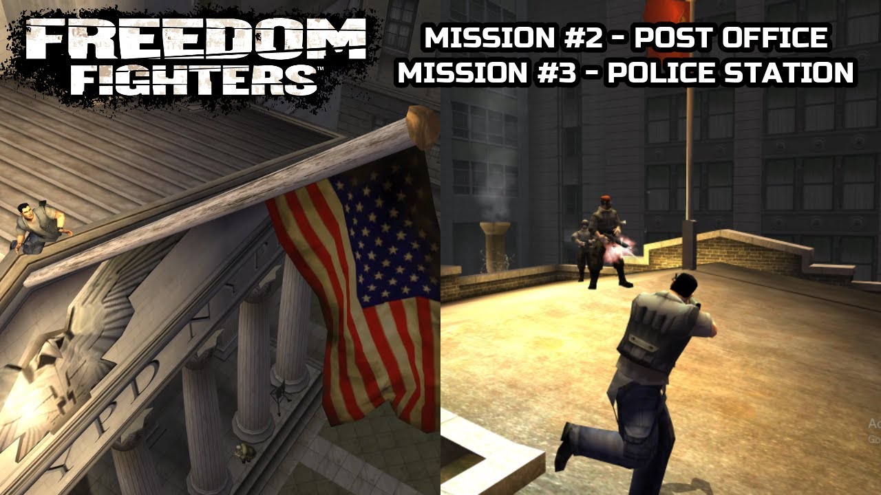 Freedom Fighters | Mission #2 - Post Office & Mission #3 - Police Station | Widescreen HD