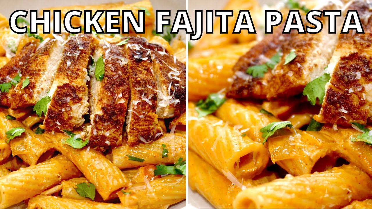How To Make THE BEST CREAMY CHICKEN FAJITA PASTA (Seriously SO GOOD)