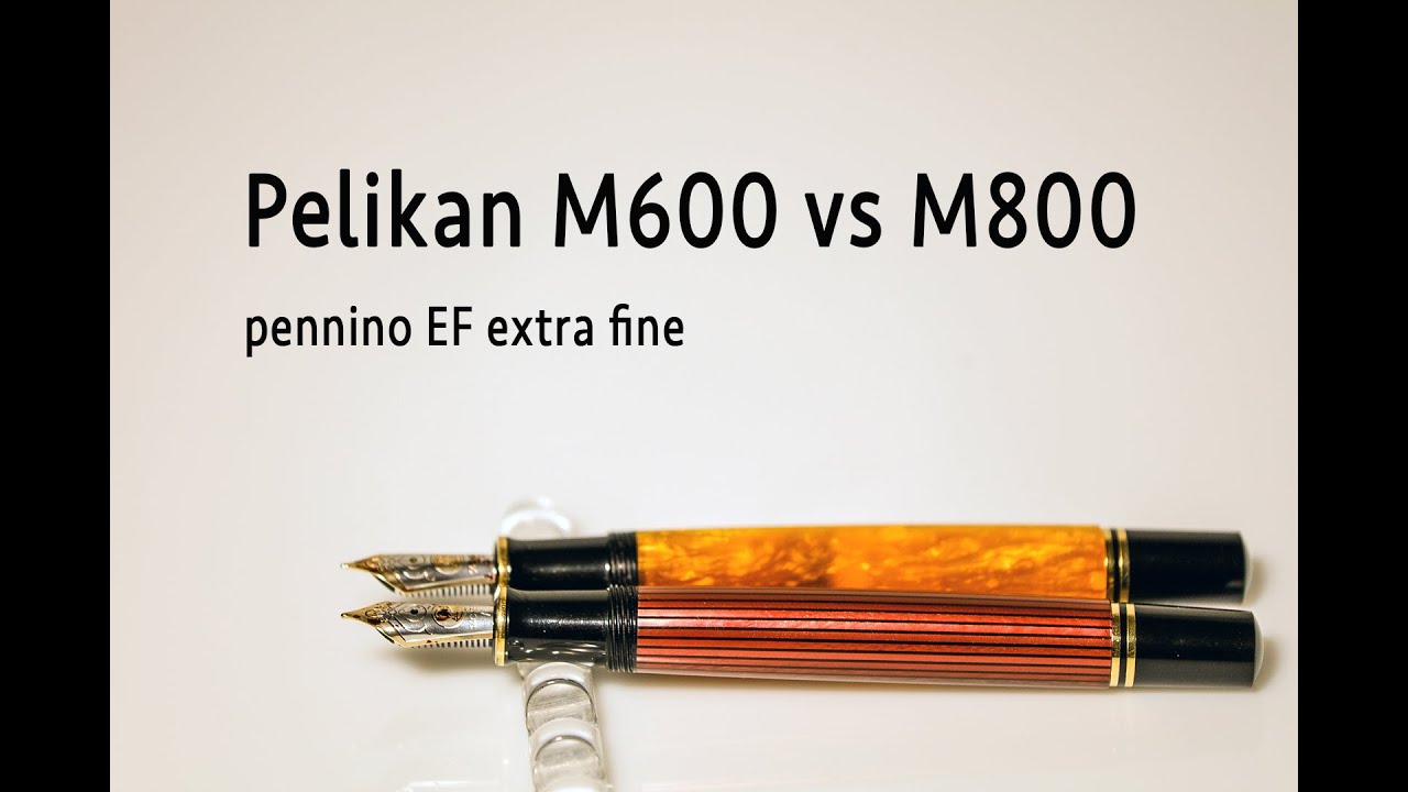 Stilografiche Pelikan M600 M800 a confronto - fountain pen comparison