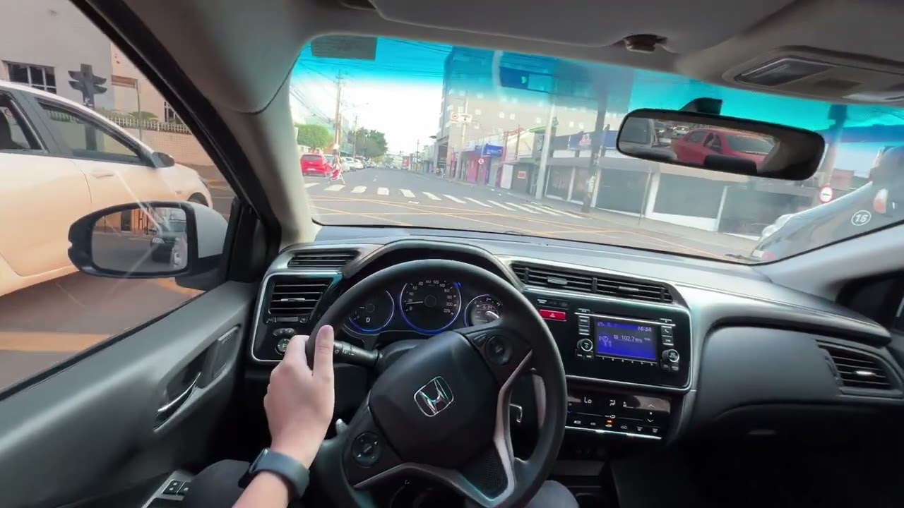 PRIMEIRO ROLÊ NA CIDADE COM O HONDA CITY EX 2015! GOSTEI MUITO!