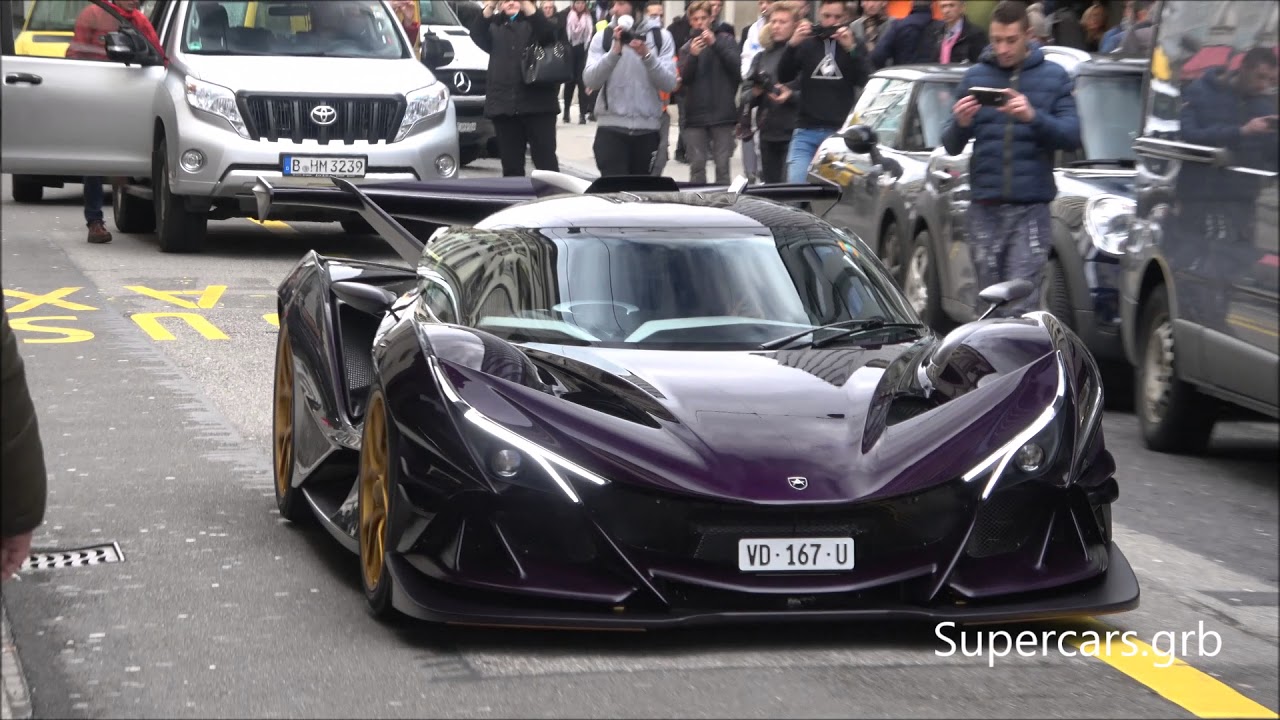 WORLD'S FIRST Apollo IE in Geneva! REV'S, ACCELERATIONS and START UP'S!
