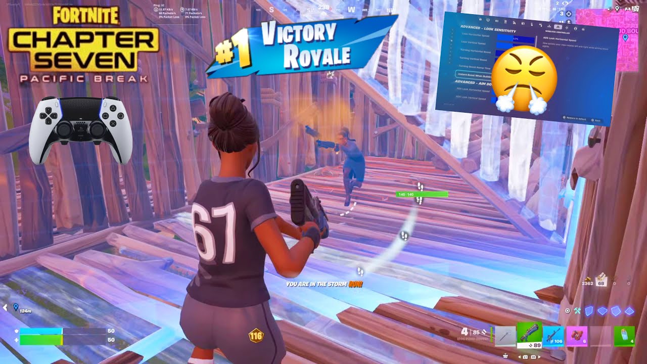 NEW BEST Controller SETTINGS + Sensitivity For Fortnite Chapter 7! (PS4/PS5/XBOX/PC)