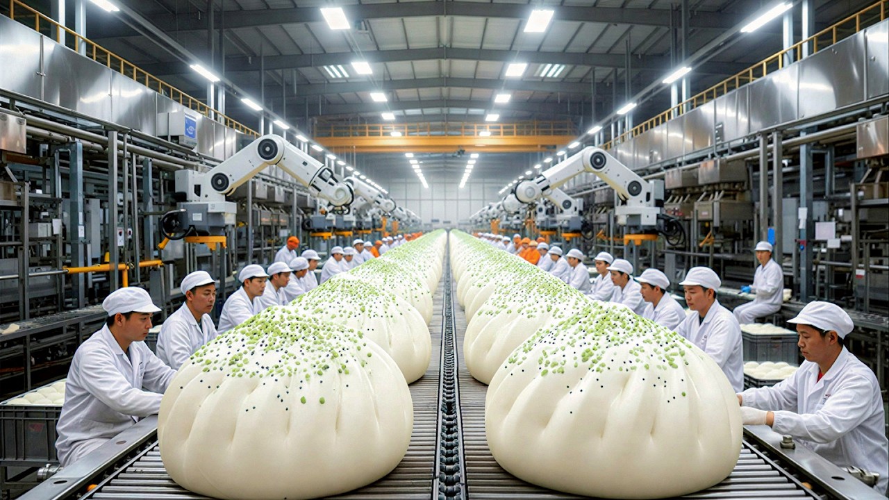 Inside the Premium Meat Bun Factory – Full Production Process Revealed