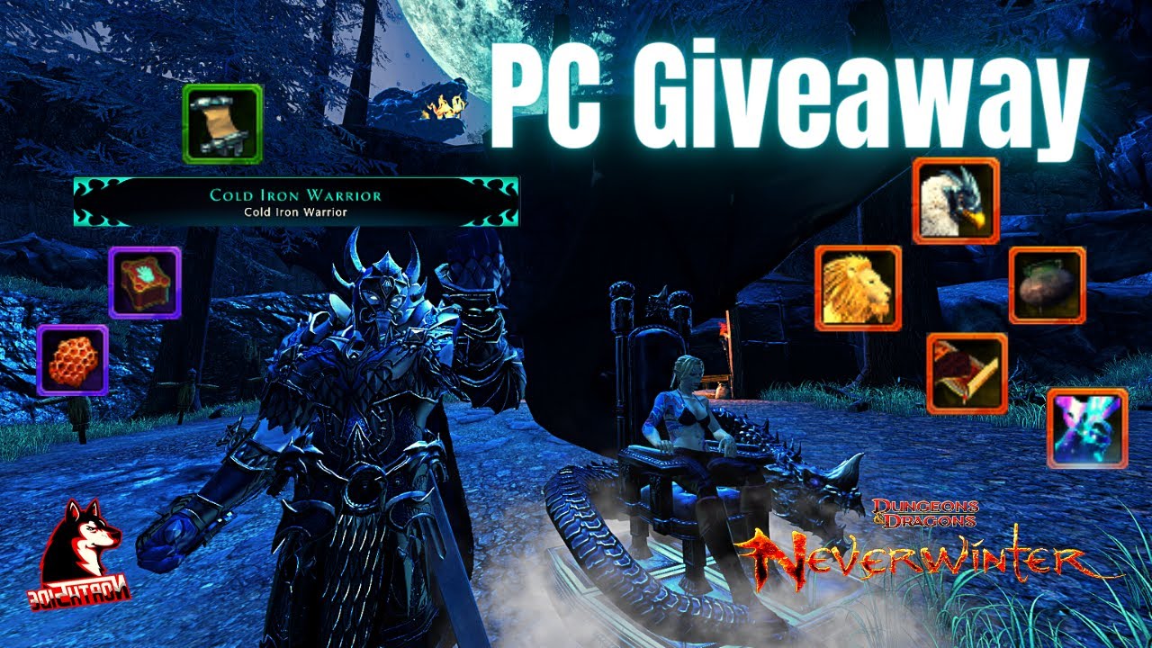 CLOSED PC Giveaway Cold Iron Warrior 6 x Legendary Account Wide Mounts Companions Neverwinter