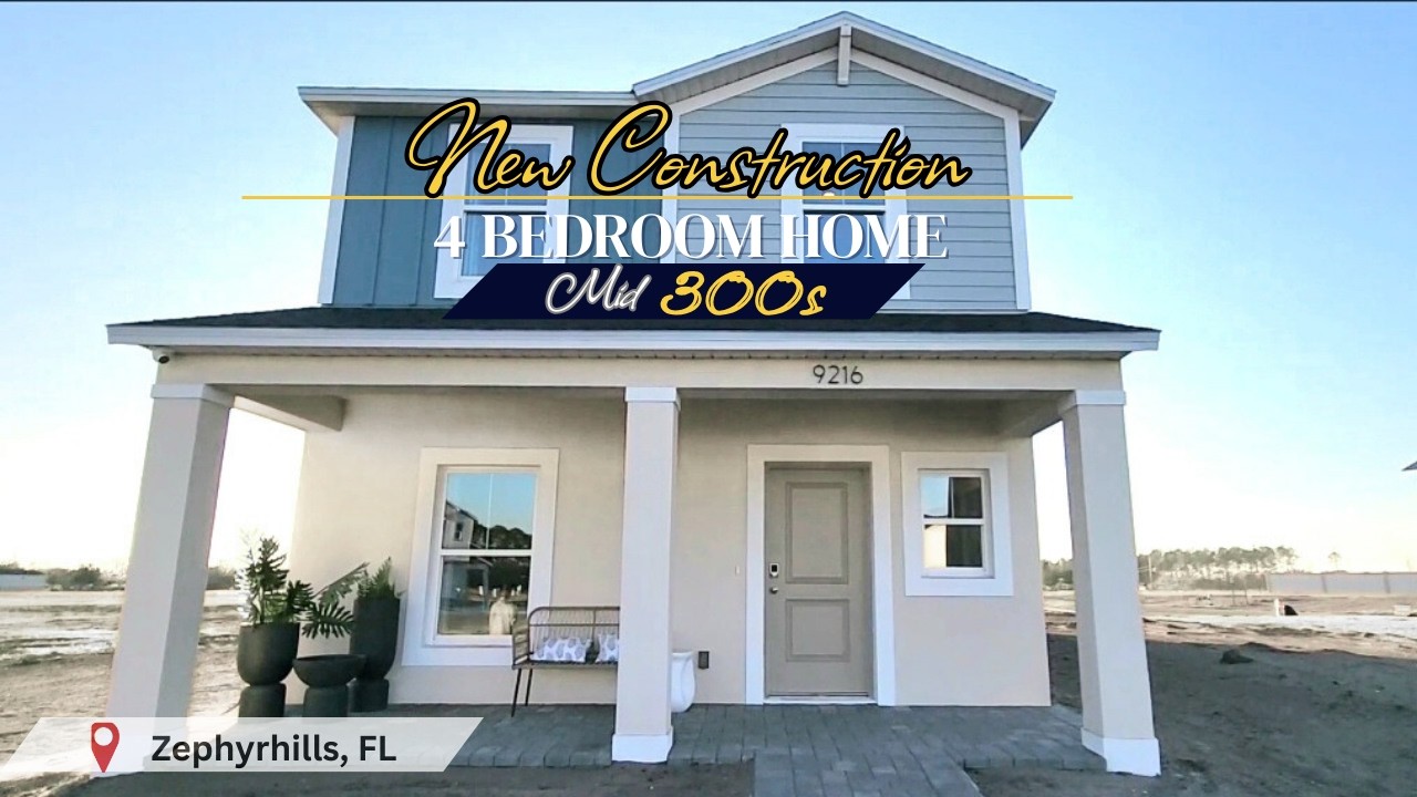 Brand New 4 Bedroom Home in Zephyrhills FL | Mid 300's | Pasadena Ridge